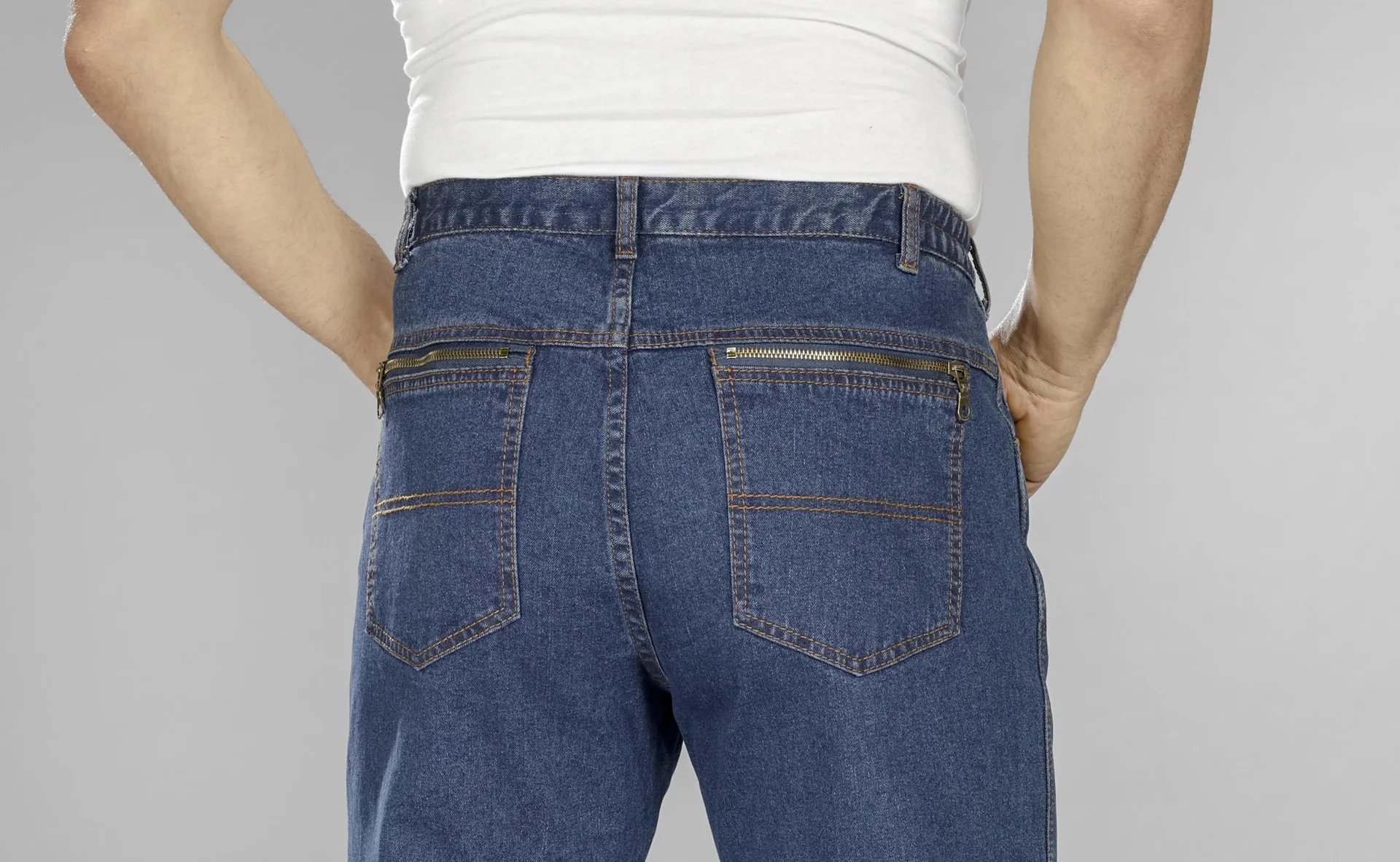 Extraleichte Reisejeans, Farbe blue stone, Gr.30 - 5