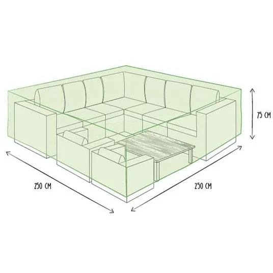 Schutzhülle für Lounge-Set - 250 x 250 x 75 cm - 0
