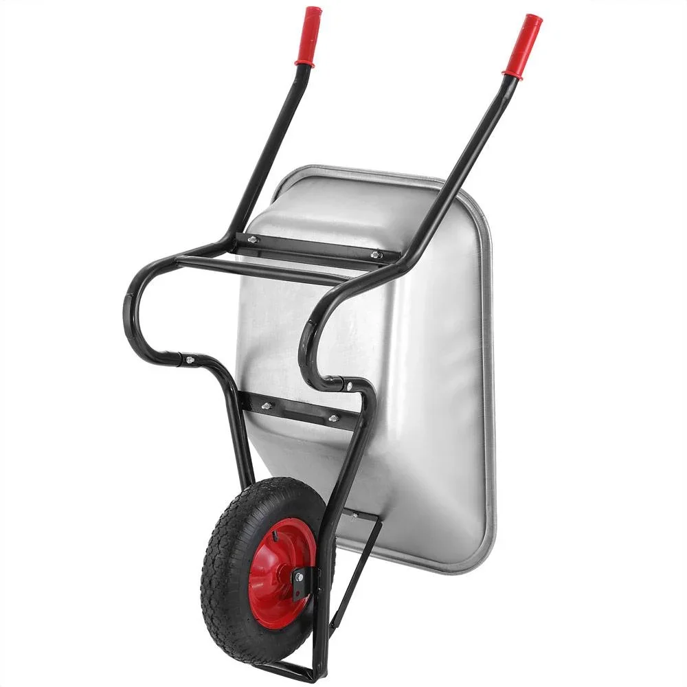 Schubkarre 100l - 250kg - Tragfähigkeit mit Lufträdern 40cm - 4