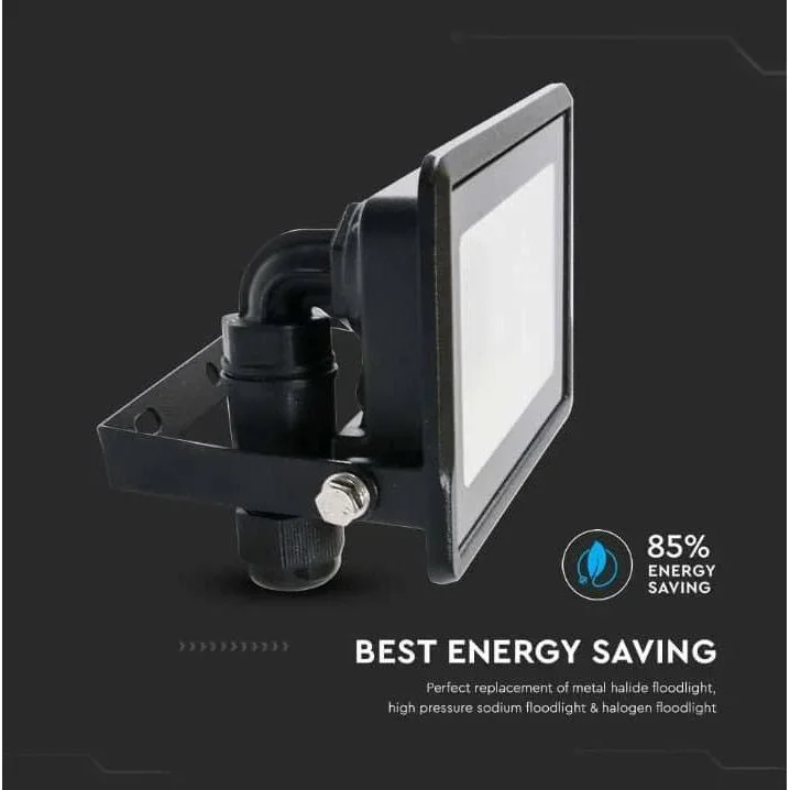 VT-128 LED-Flutlicht - 20 W - 1510 Lm - 6500K - Schwarz - 3