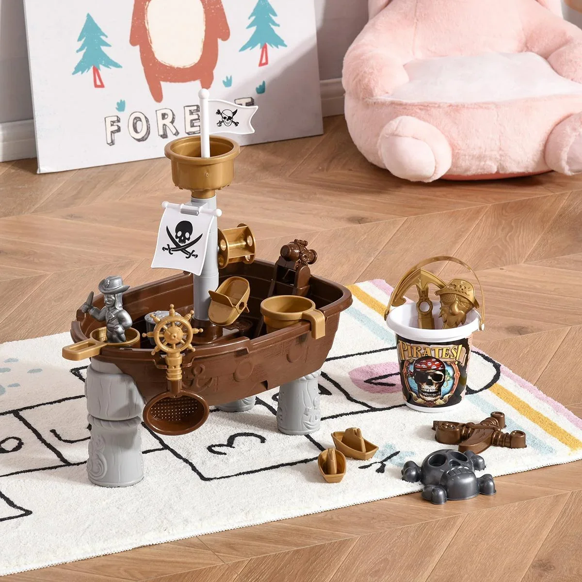 Kinder-Sandspielzeug Piratenthema bunt - 3