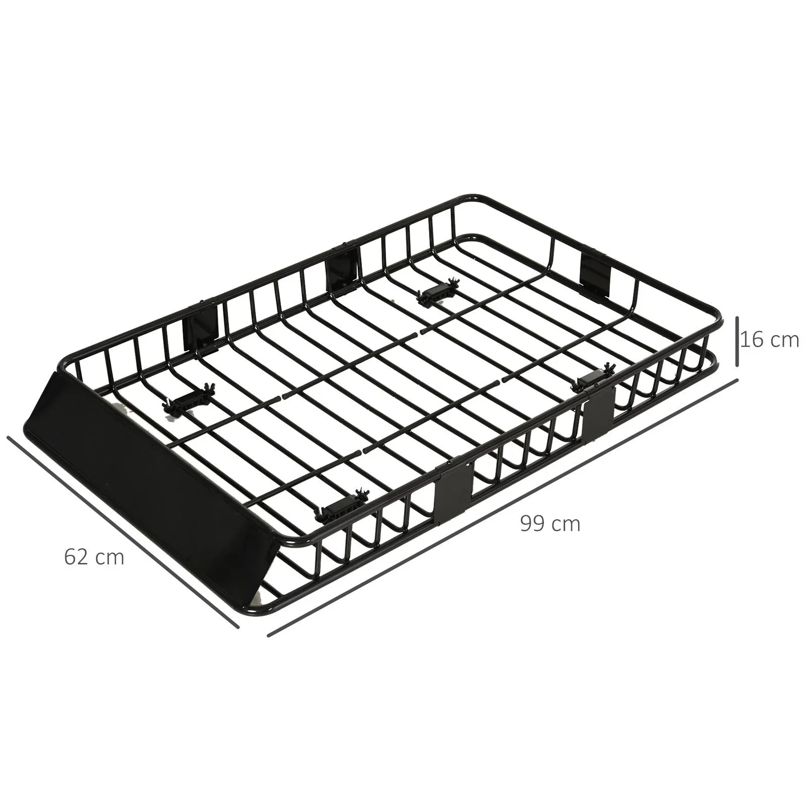 Universal-Autodachgepäckträger Metall, schwarz - 0