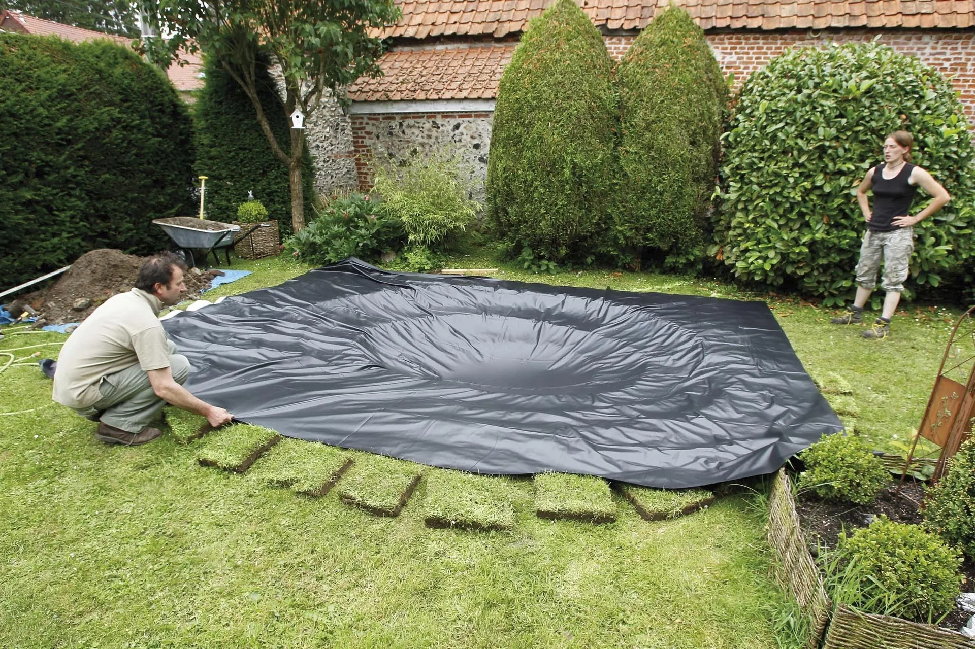 PVC Teichfolie, 1,0 mm, 4 x 4 m - 2