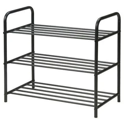 Schuhregal mit 3 Schichten 58x34x66 cm - 0