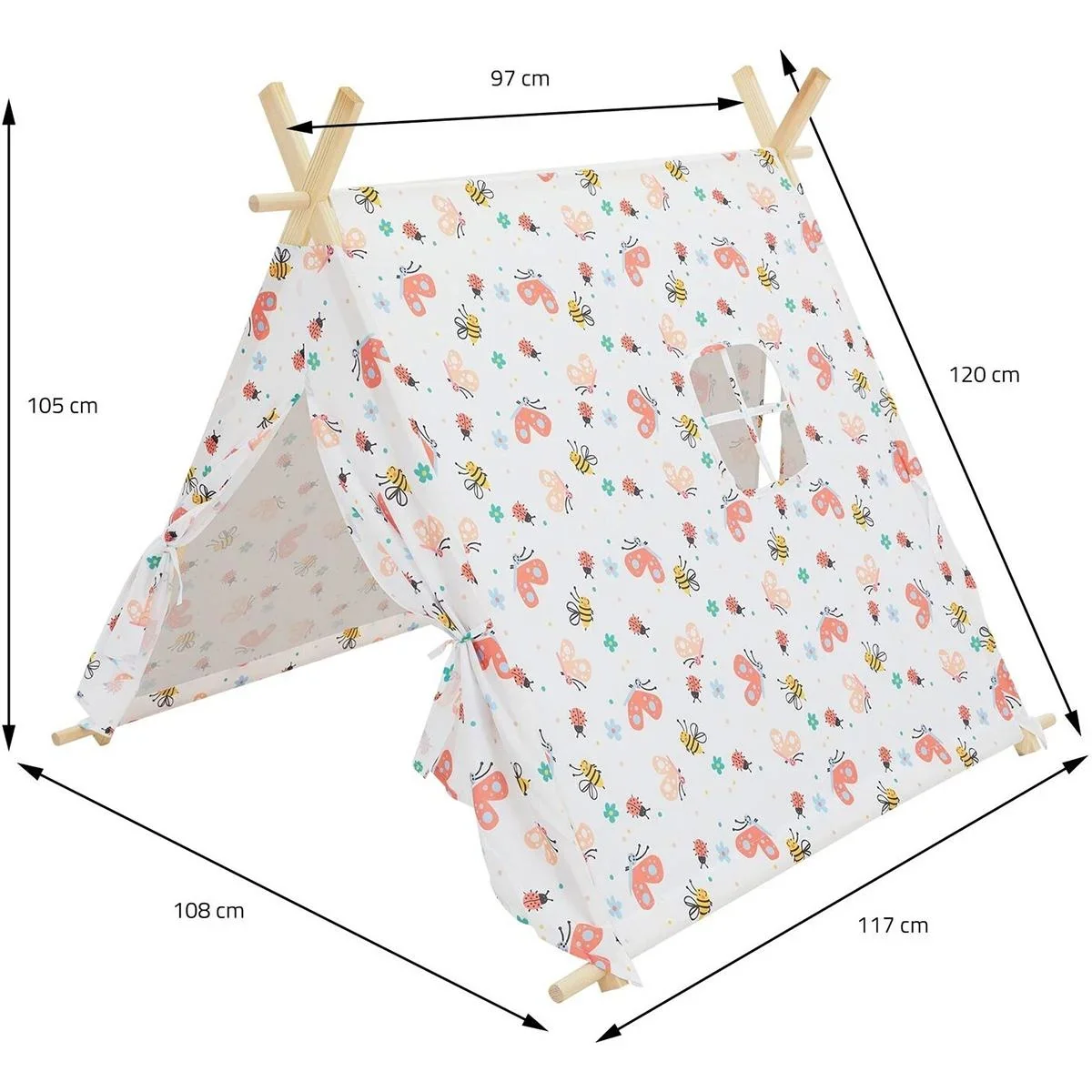KidCollection Tipi-Zelt - 117x107x105cm - 2