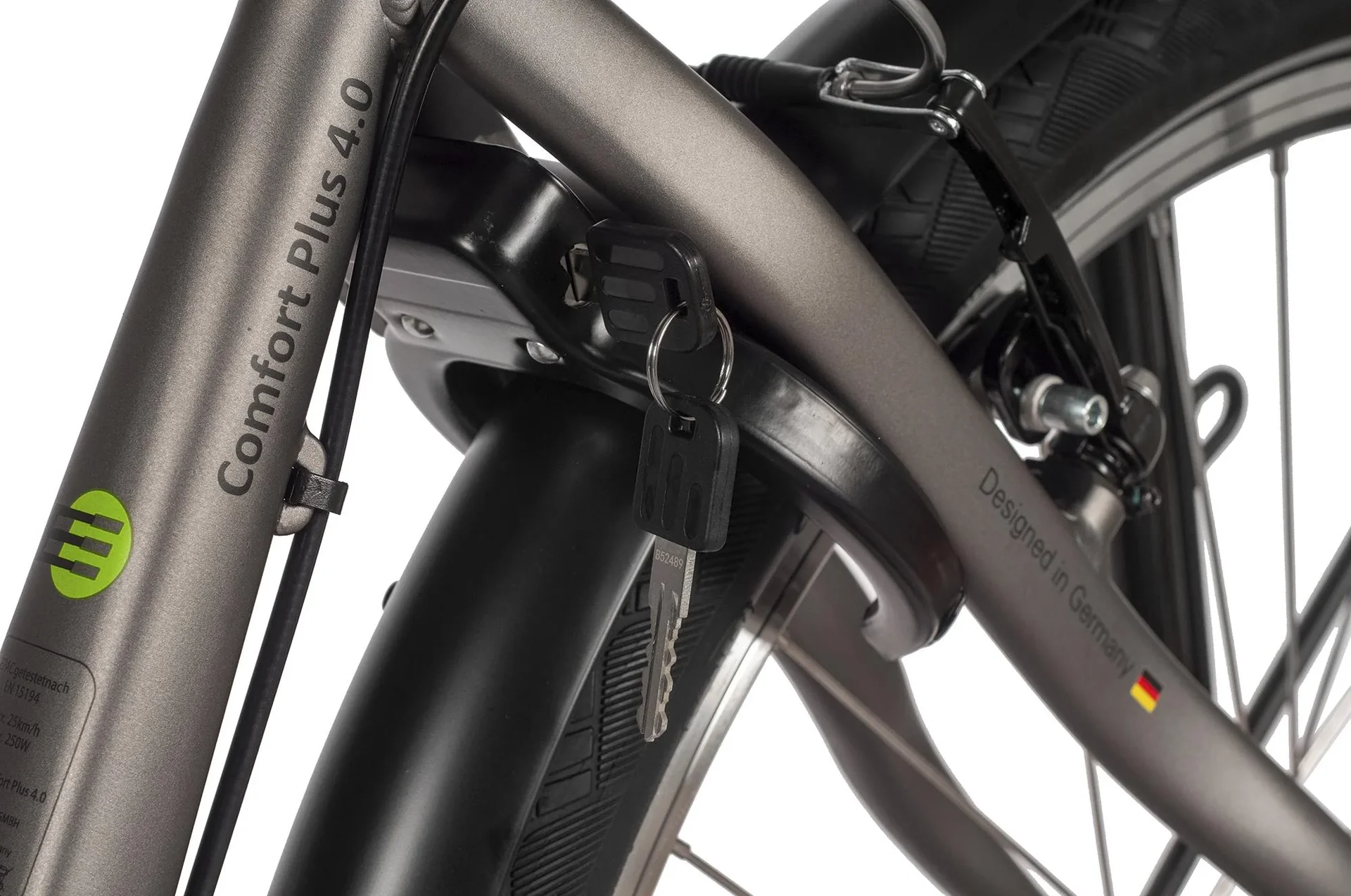 Unisex City E-Bike, 28 Zoll, Rahmenhöhe 45 cm, 7-Gang Nabenschaltung, silber, Hamburg - 1