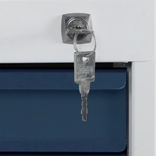 Werkbank / Werktisch 2 Türen, 2 Fachböden, 3 Schubladen, L1700xB600xH840mm - 4