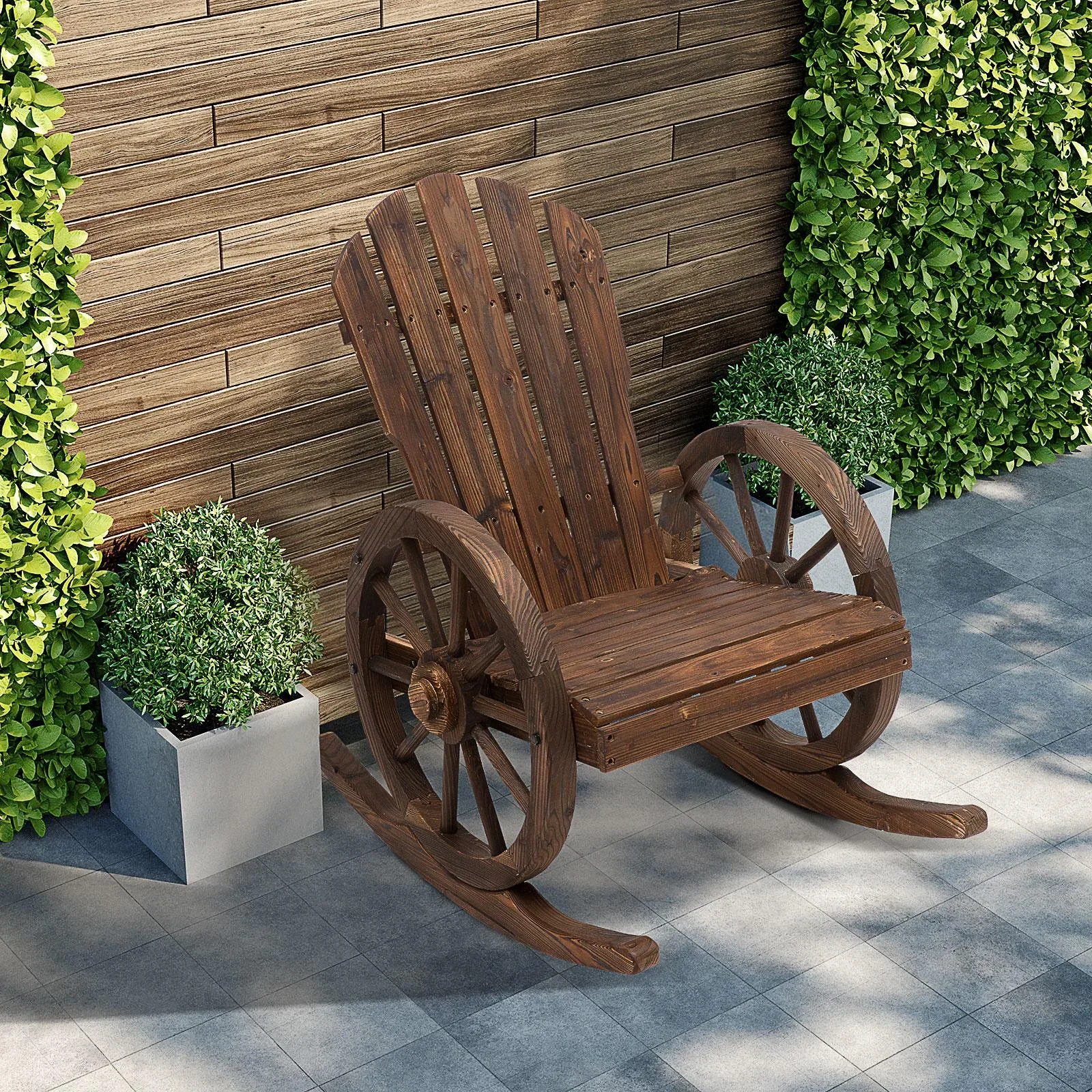 Schaukelstuhl im Wagenrad-Design - 5