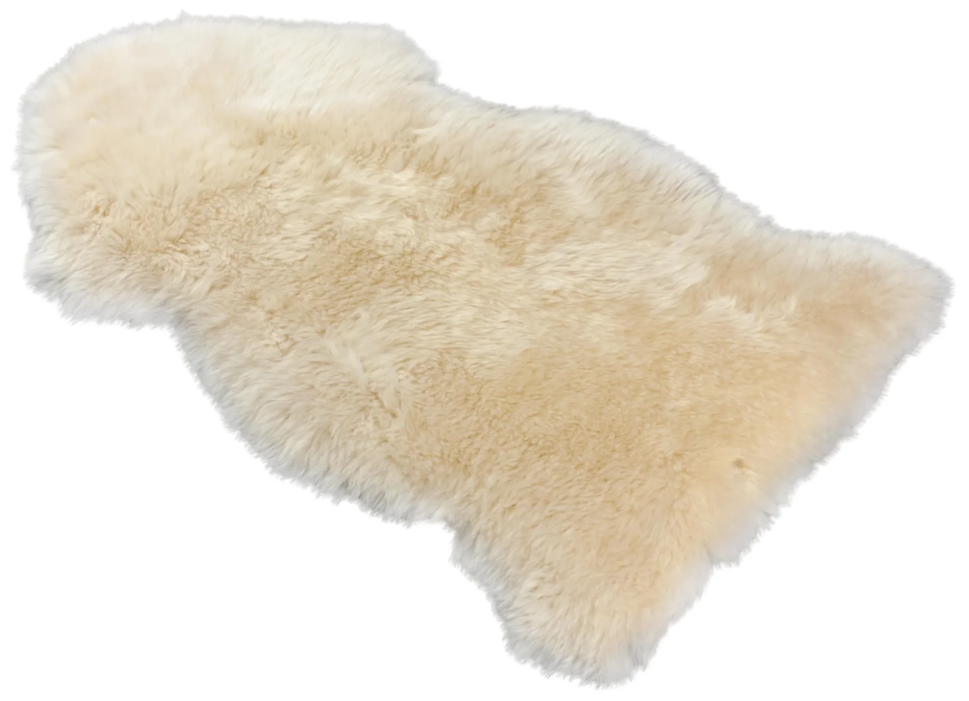 Lammfell in Tierform Blake, beige, 80-90 cm lang - 0