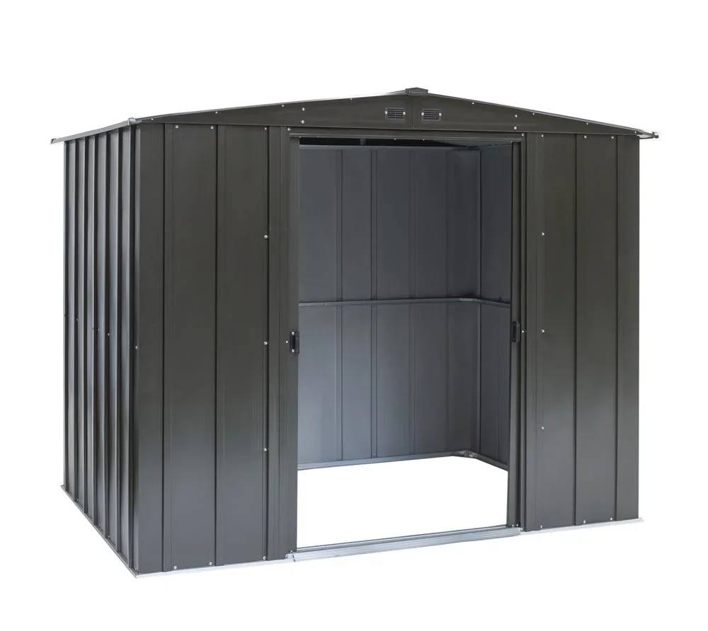 Gerätehaus Metallgerätehaus 8x8 253x242x201 cm Onyx Schwarz - 2