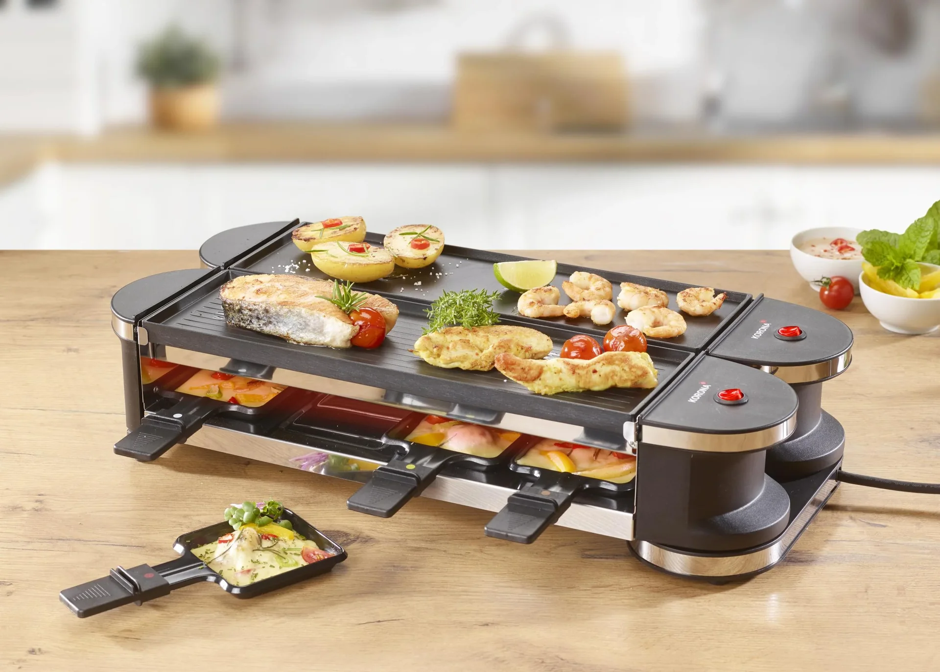 Raclette-Grill 360° drehbar - 3