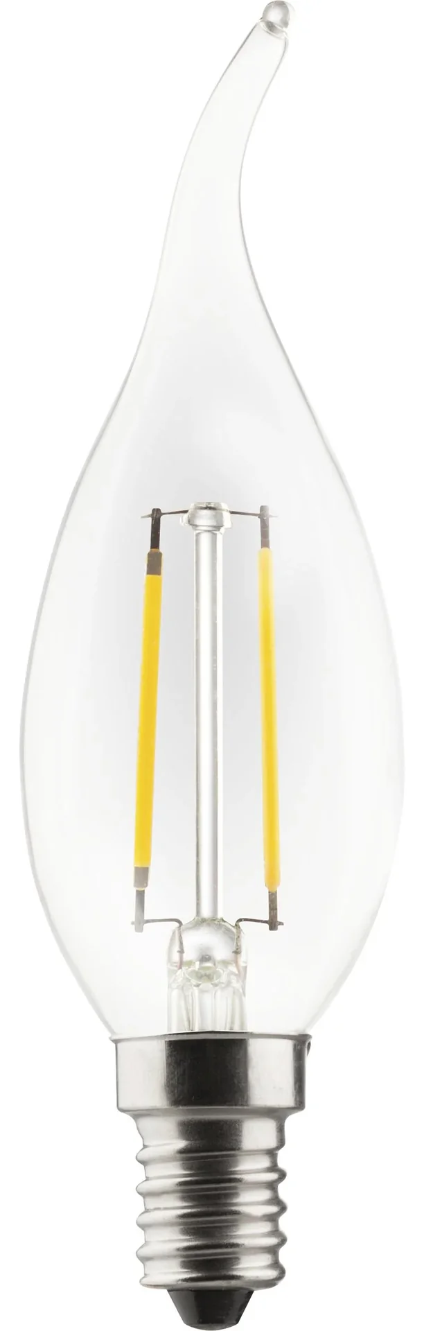 Retro LED Kerzenlampe Windstoß mit 2,5 Watt, E14, warmweiß - 0
