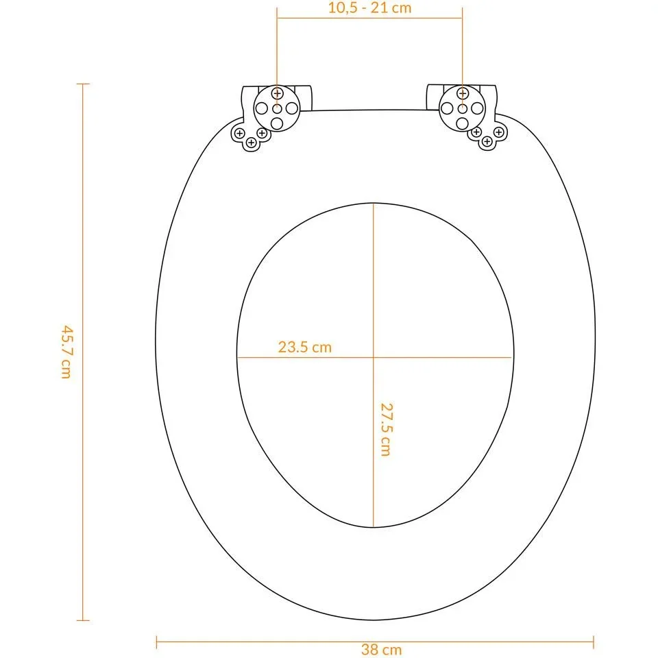 MDF-Toilettensitz Bambus mit Absenkautomatik - 4