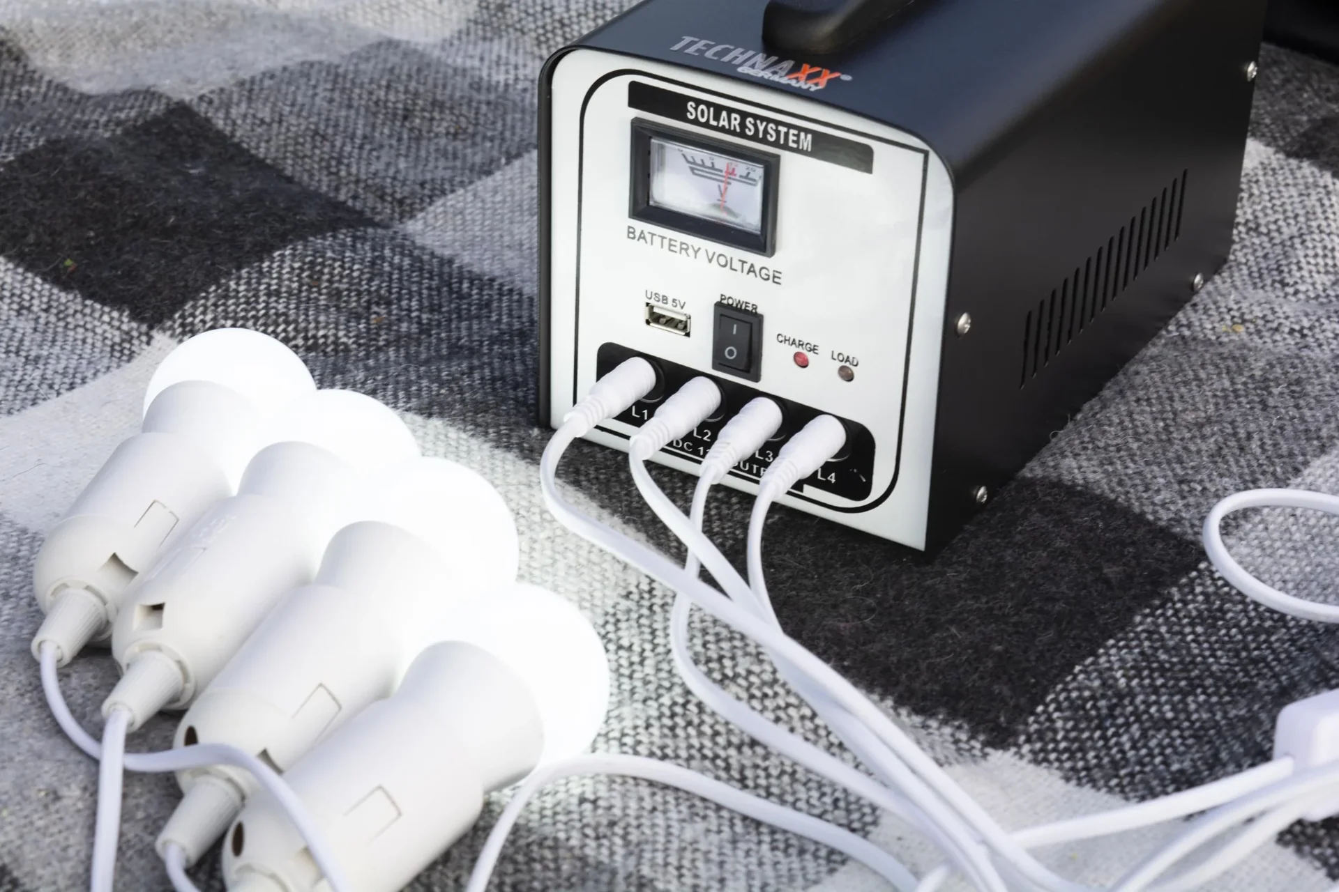 Solarstromanlage Set "TX-200", mit LED-Lampen, 18 Watt - 5