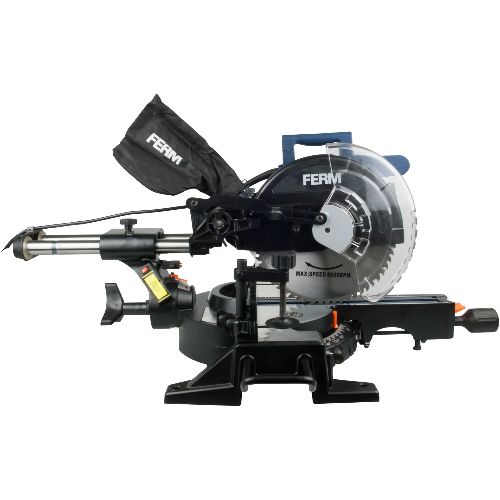 MSM1038 Radial-Gehrungssäge 1900W - 255mm - Laserführung - Spindelarretierung - Inkl. 255mm TCT Sägeblatt (T60), Staubsa - 5