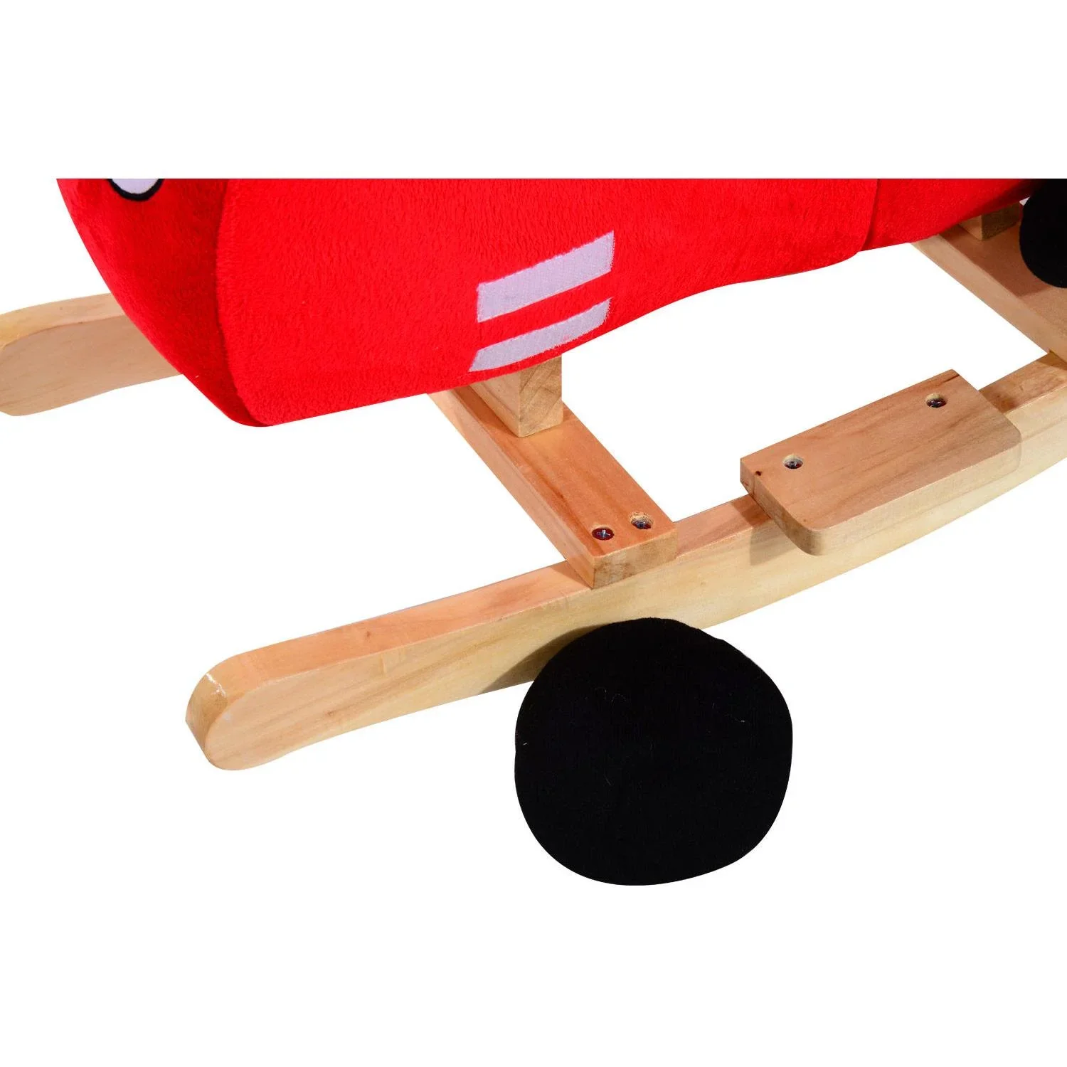 Schaukelpferd Plüsch Auto Schaukeltier Lieder Spielzeug Kinder Baby Rot Auto - 1
