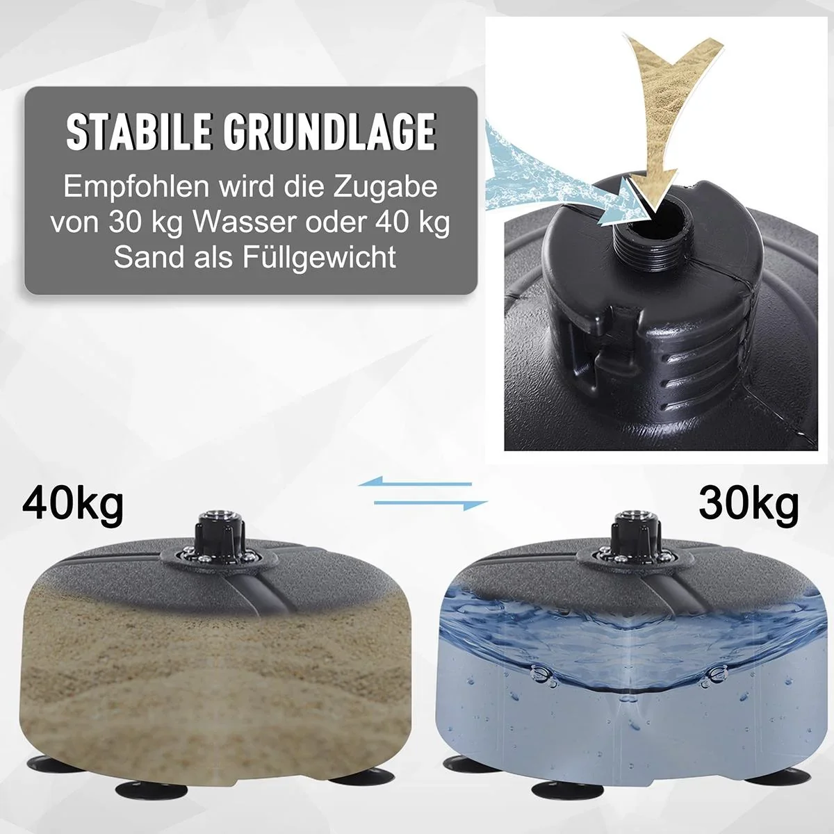 Punchingball-Set mit Boxhandschuhe schwarz/rot - 2