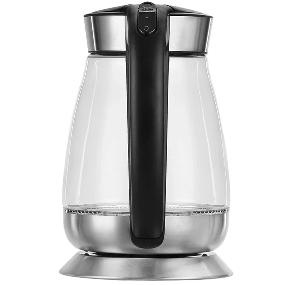 Wasserkocher Schwarz/Silber Glas/Edelstahl 1.7L - 3