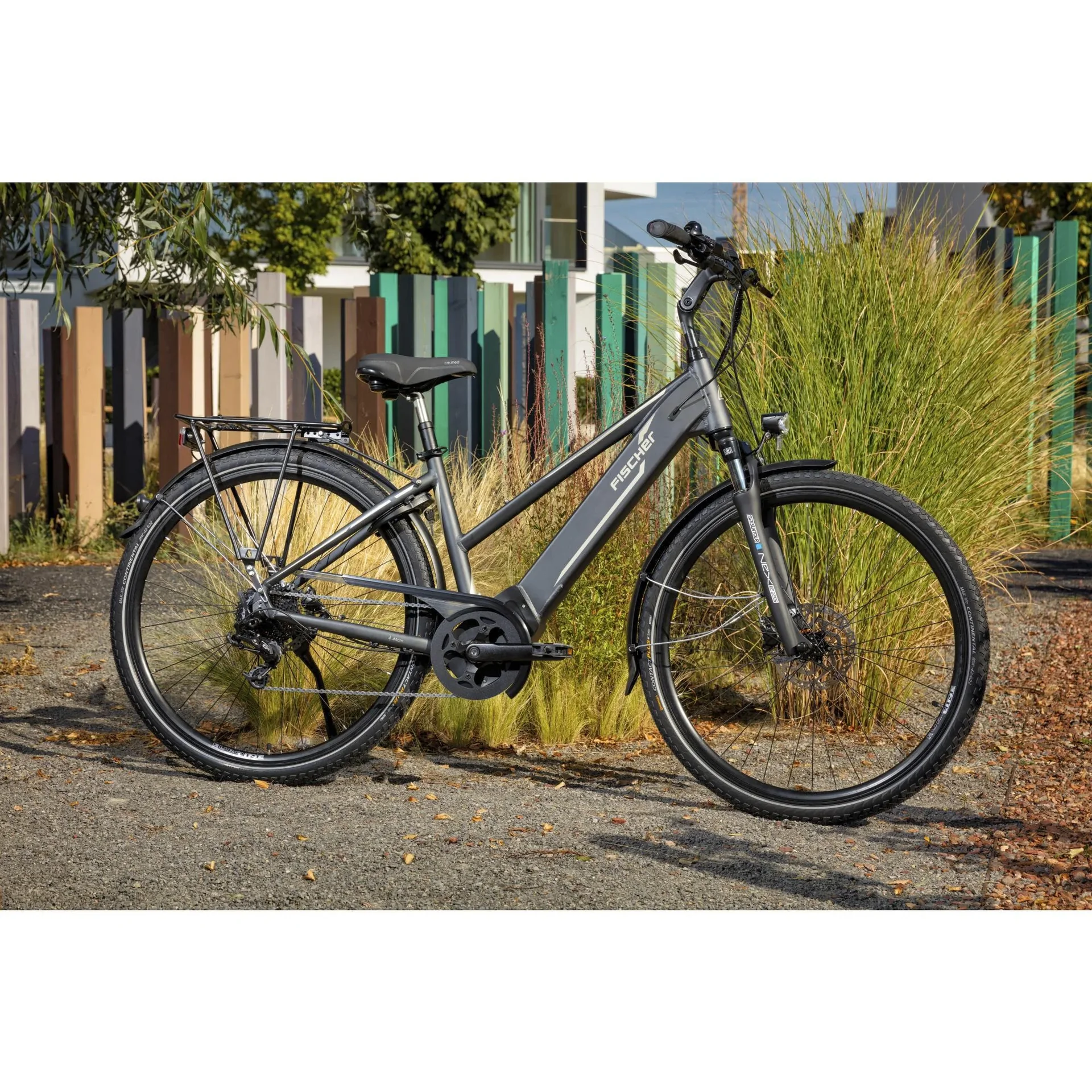 Damen E-Bike Trekking, 28 Zoll, Rahmengröße 49 cm,10-Gang Kettenschaltung, schiefergrau matt, VIATOR 5.0i - 3