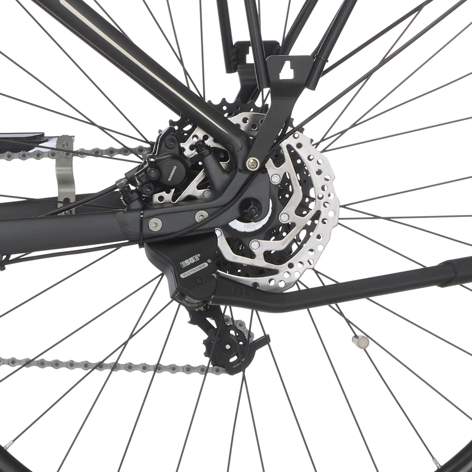 Damen E-Bike Trekking, 28 Zoll, Rahmengröße 49 cm,10-Gang Kettenschaltung, schiefergrau matt, VIATOR 5.0i - 4