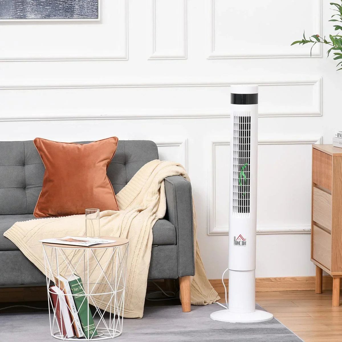 Turmventilator mit Fernsteuerung weiß - 4