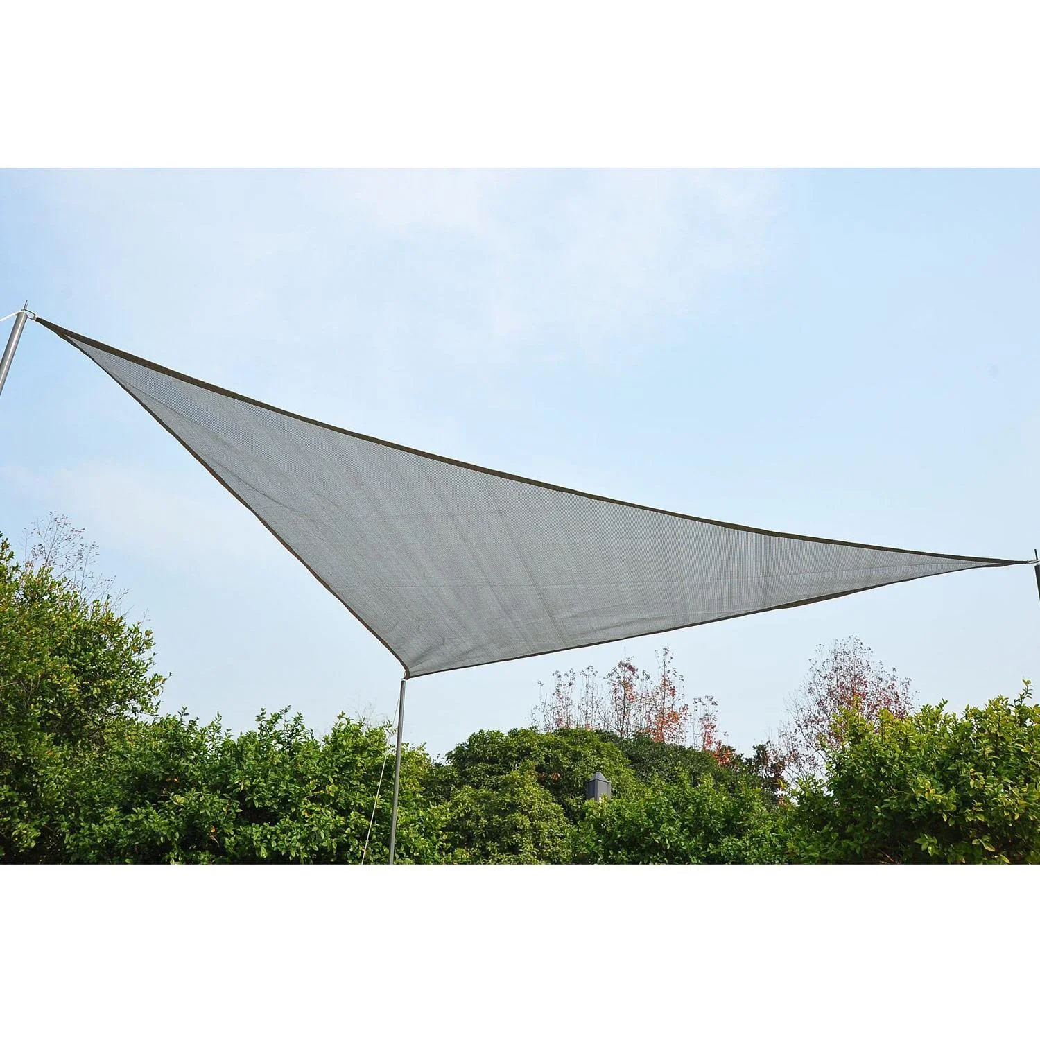 Sonnensegel (grau) Sonnenschutz Dreieck HDPE(3x3x3m) - 0