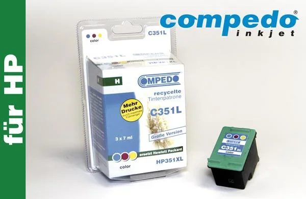 Druckerpatrone für HP 350XL/CB336EE schwarz - 0
