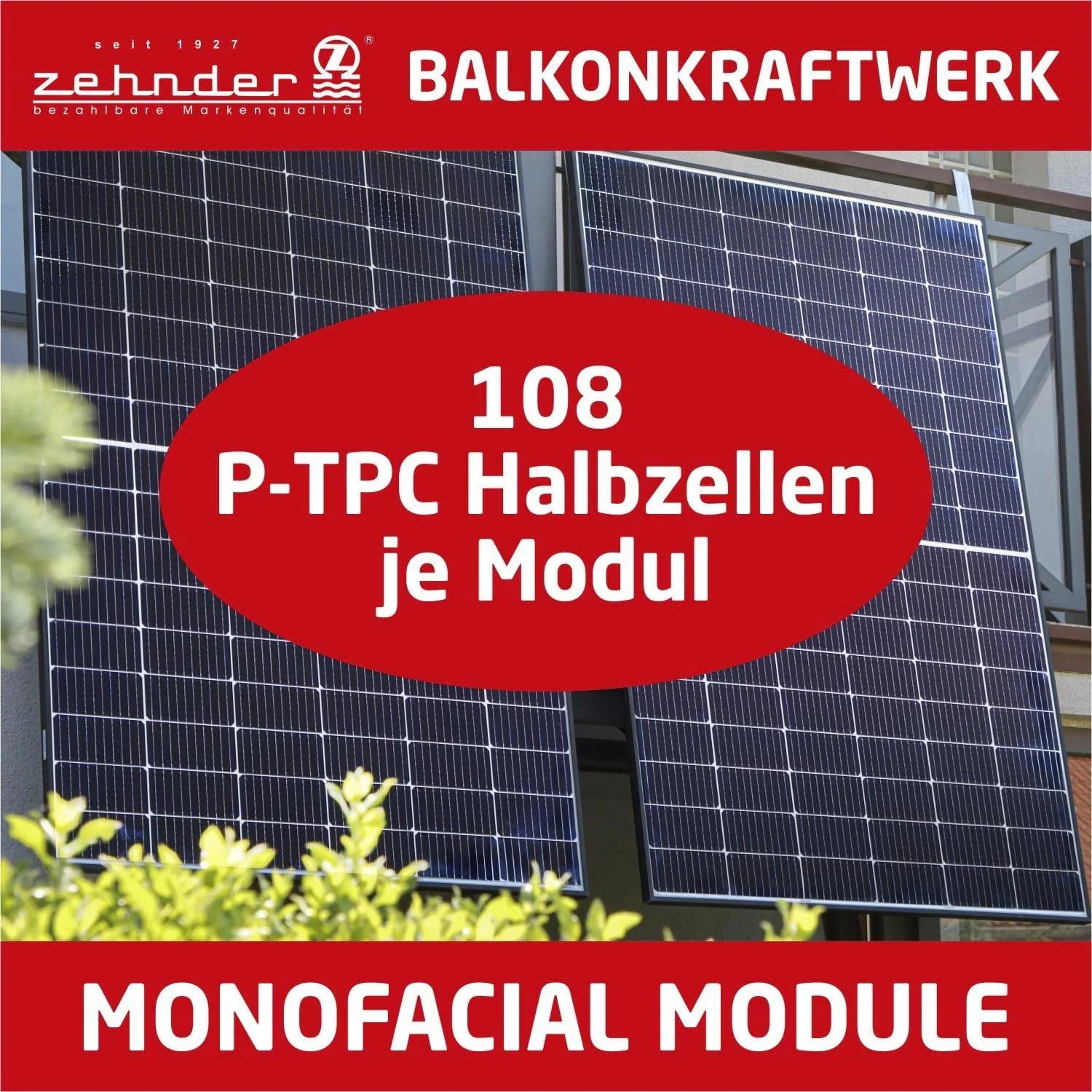 Premium Balkonstrom System 600 Watt, steckerfertig - 10