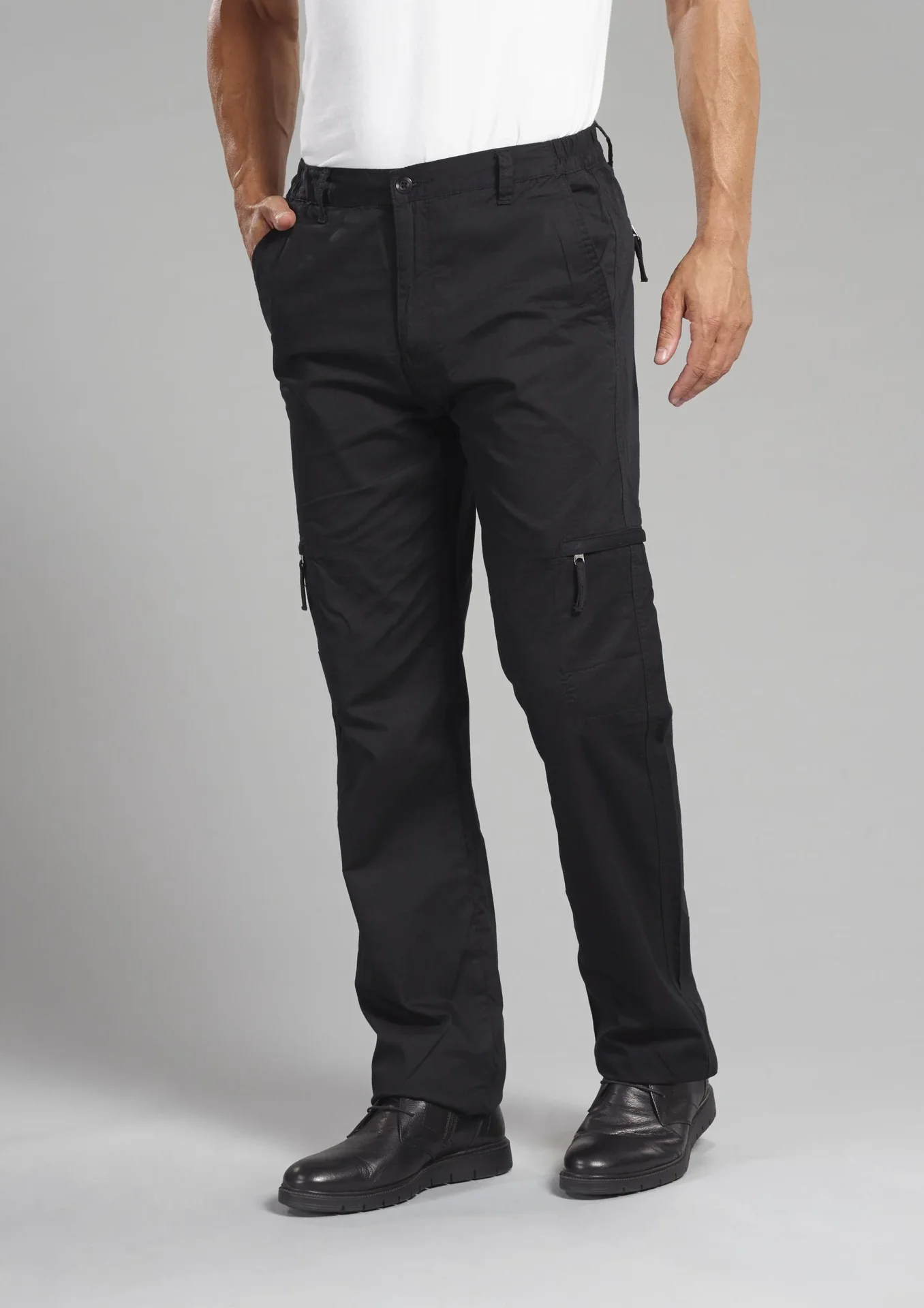 Outdoorhose mit Baumwollfutter, Farbe schwarz, Gr.48 - 0