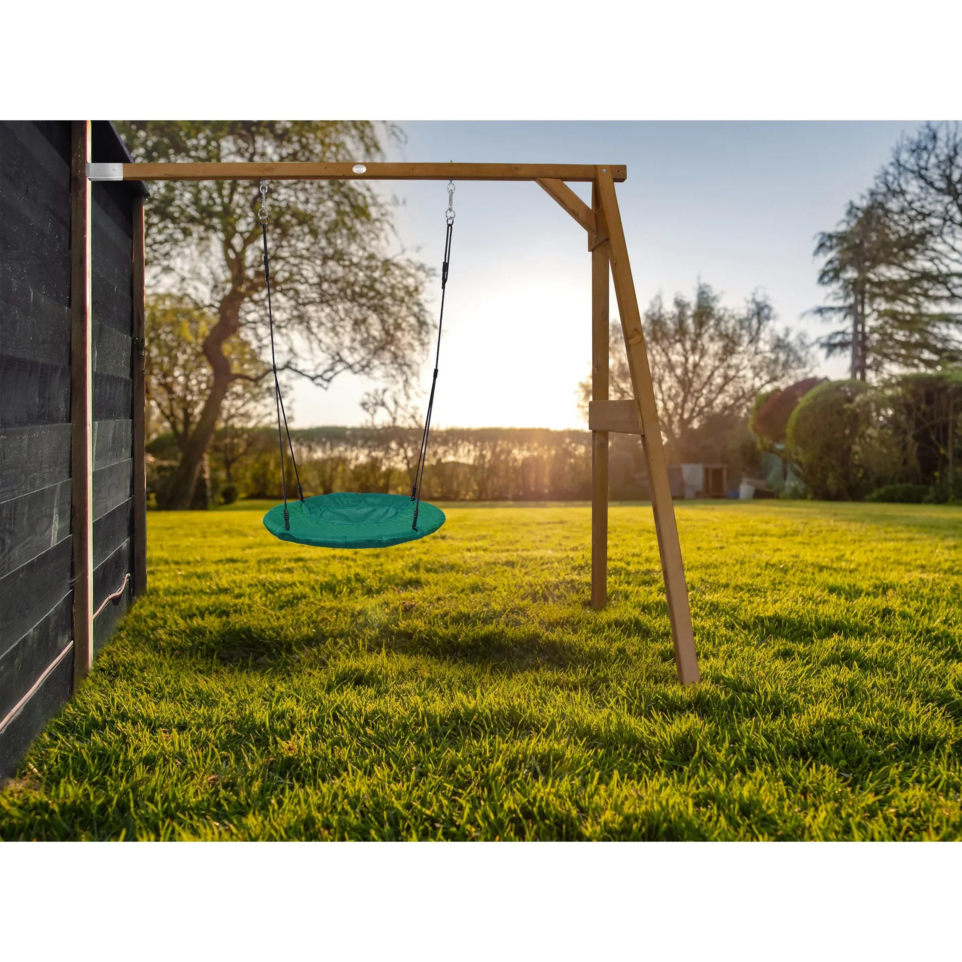 Nest-Anbauschaukel Summer Braun - 3