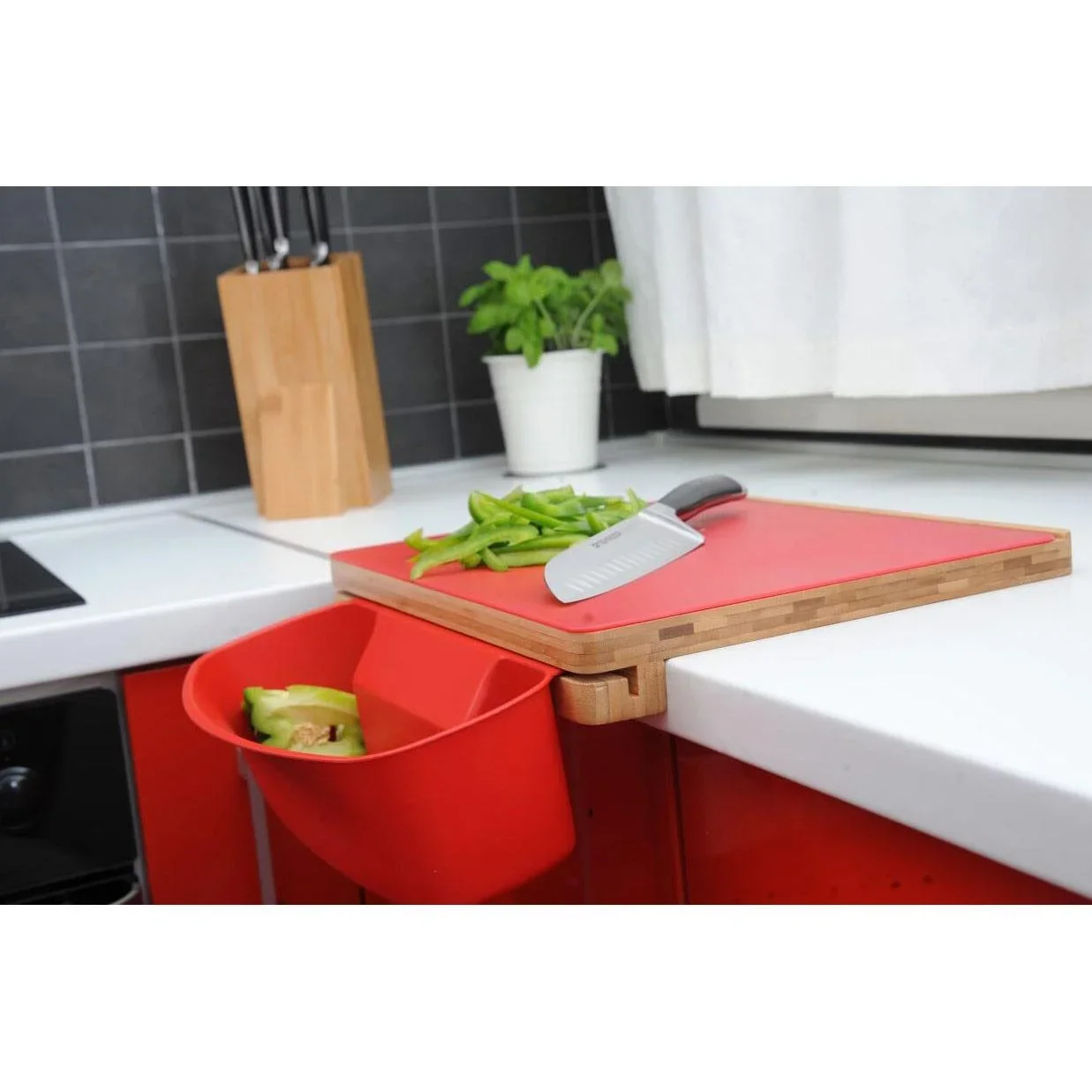 Mehrzer - Flexibles Schneidebrett-Set 2-in-1 - 1