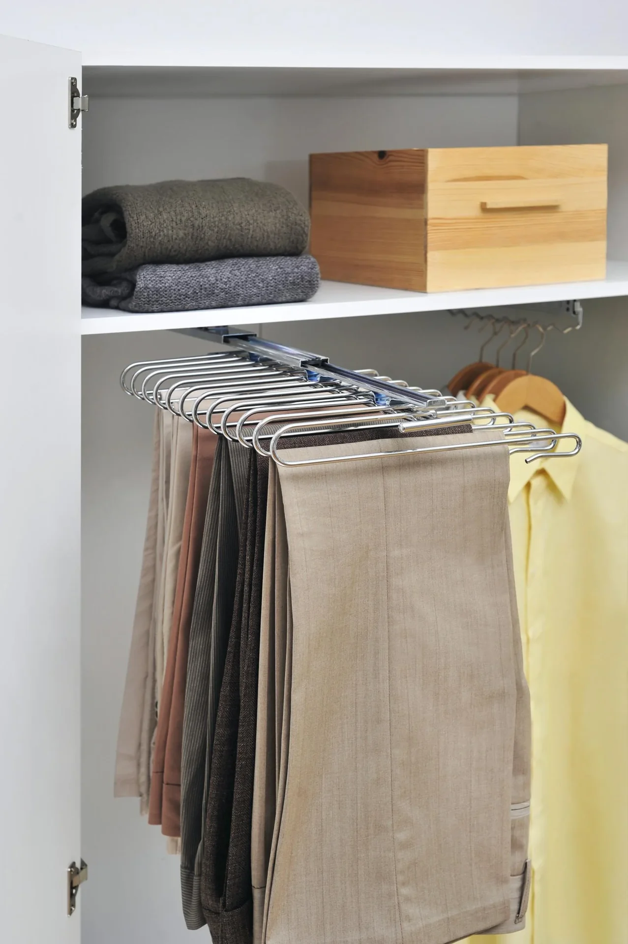 Schrankauszug Hosenbügel für 12 Hosen - 0