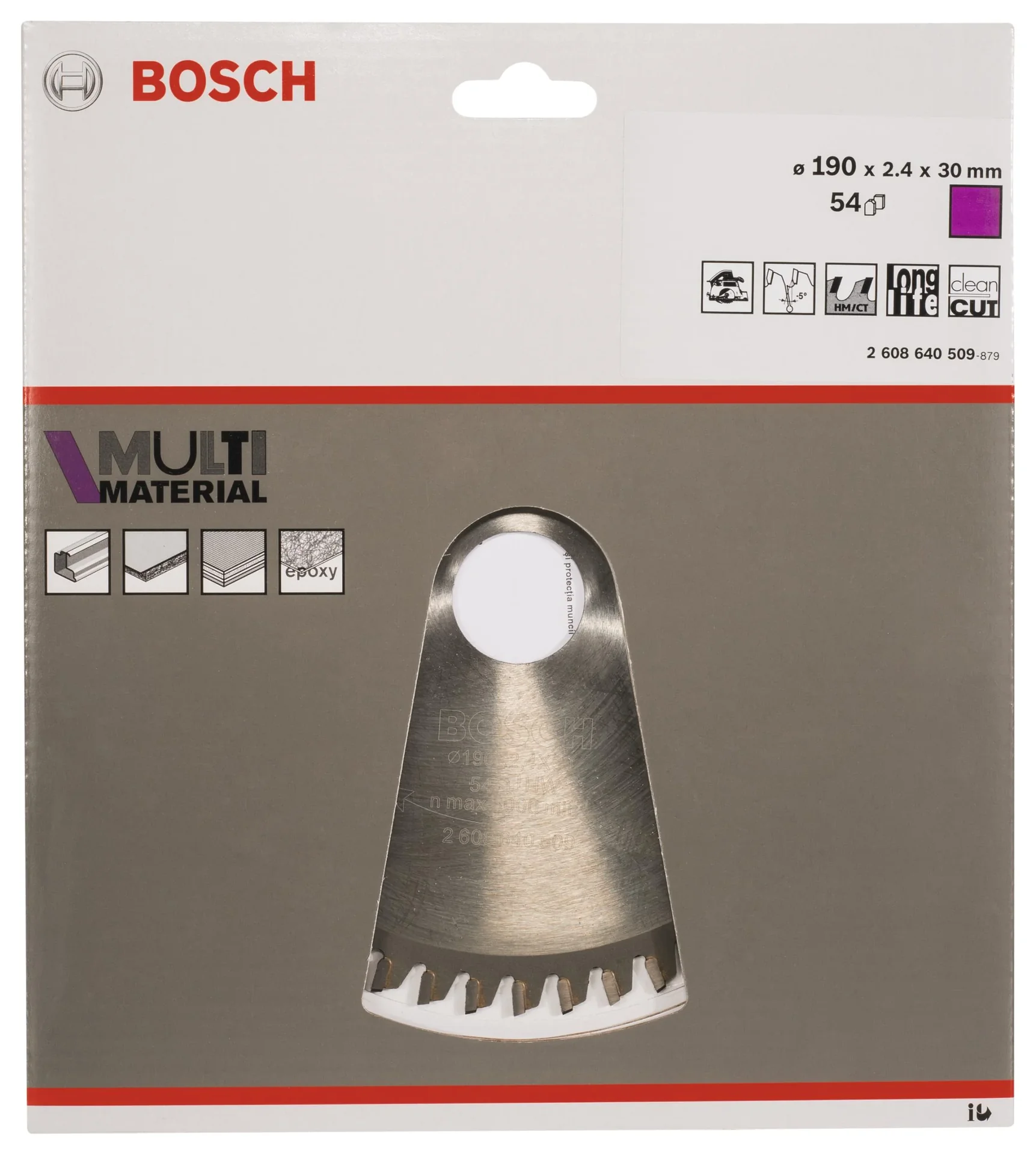 Kreissägeblatt Multi Material 190 x 30 x 2,4 mm, 54 Zähne - 4
