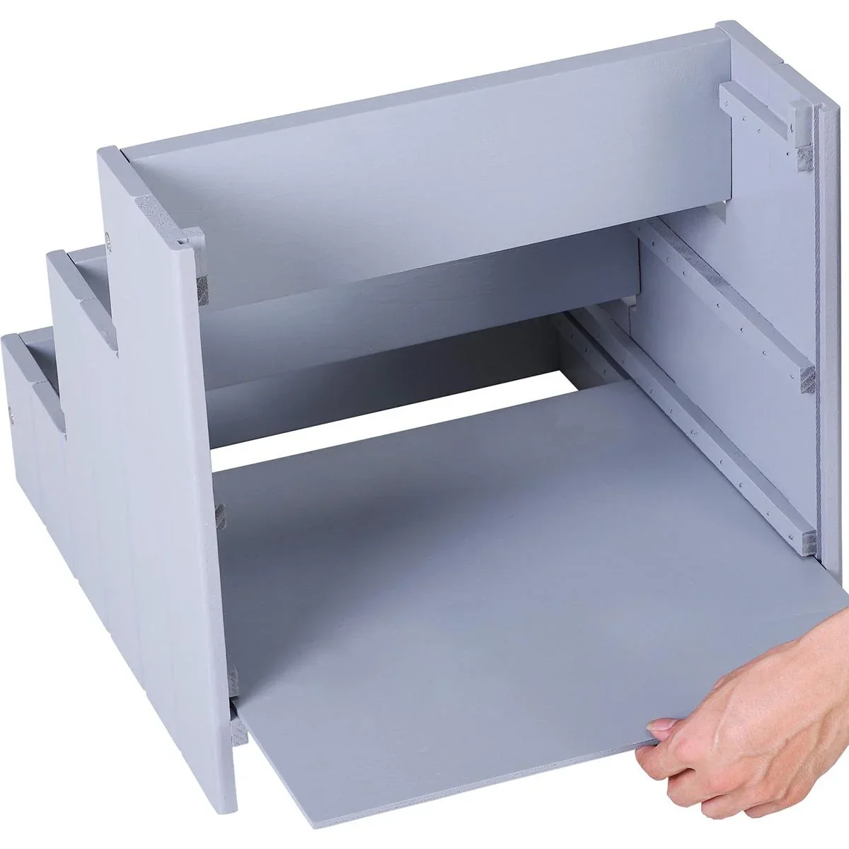 Haustiertreppe mit 3 Stufen grau - 7