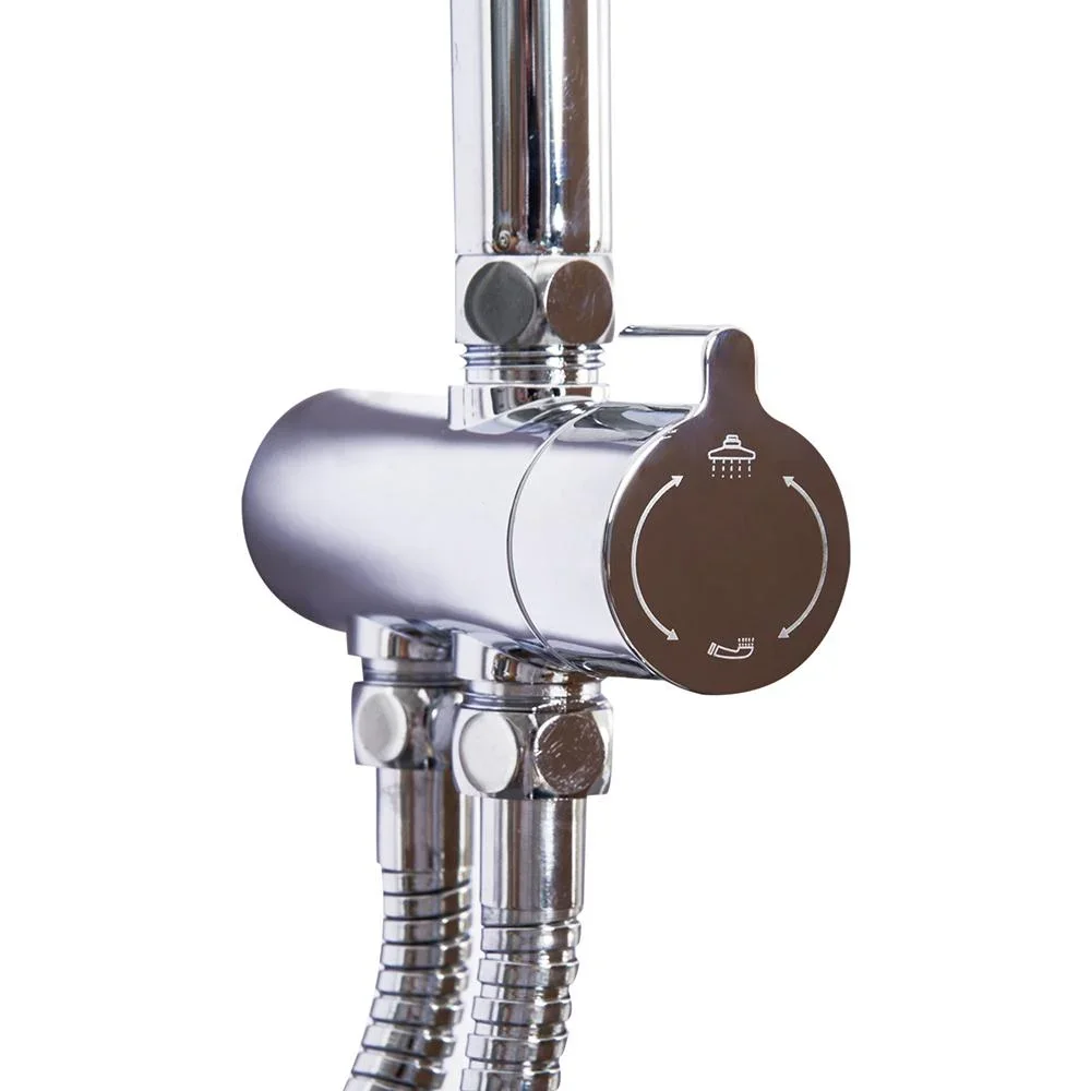 Duscharmatur Regendusche Duschsystem Silber L47 x B20 x H103 cm - 3