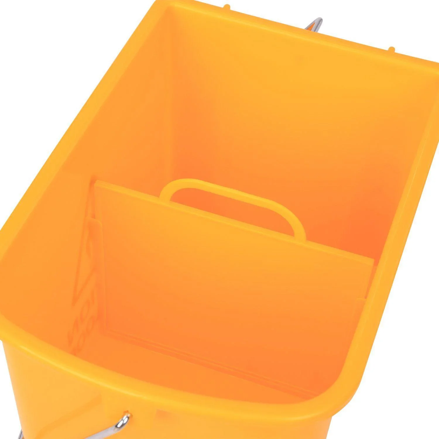 Putzwagen Putzeimer mit Presse 20L Gelb - 4