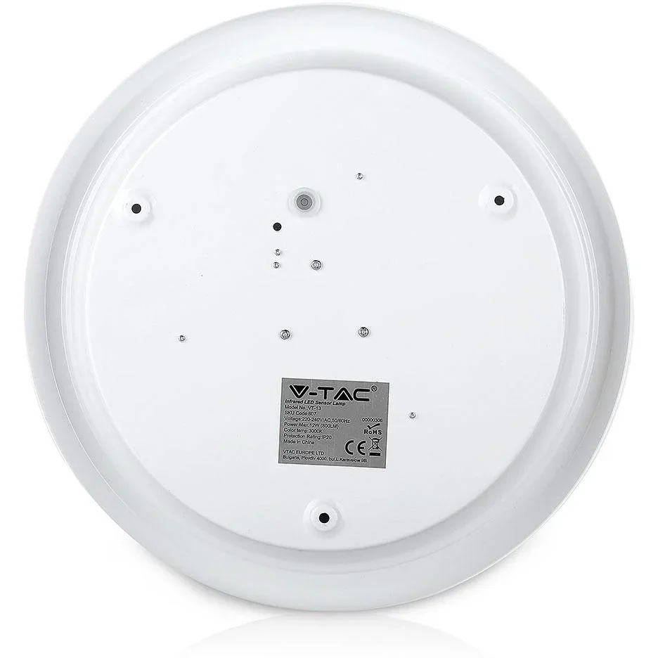 Samsung durch VT-13 LED Deckenleuchte mit Sensor -12W - 3000K - Weiß - 0