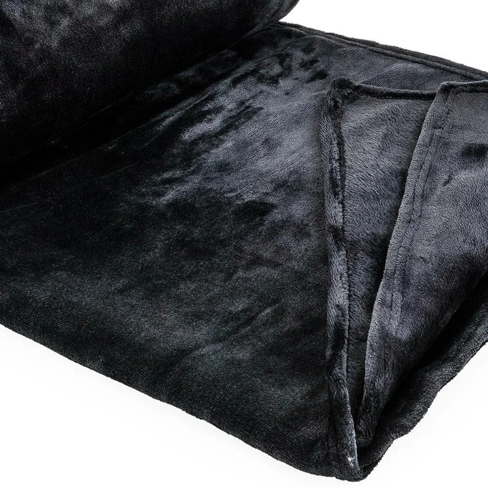 Premium-Decke schwarz - 300g/m² - 1