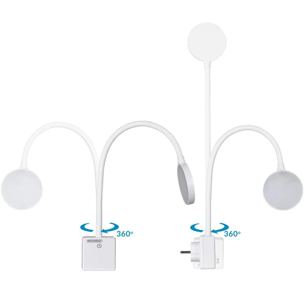 LED-Wandleuchte Iys White mit Fernbedienung - 0
