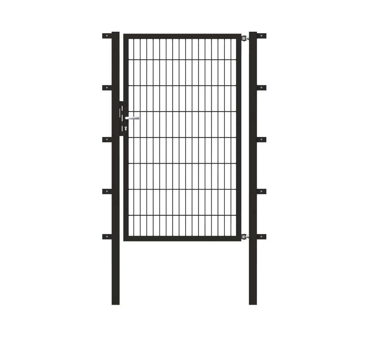 Einzeltor Flexo mit Zubehör, anthrazit/ Breite 200 cm, Höhe 100 cm - 1