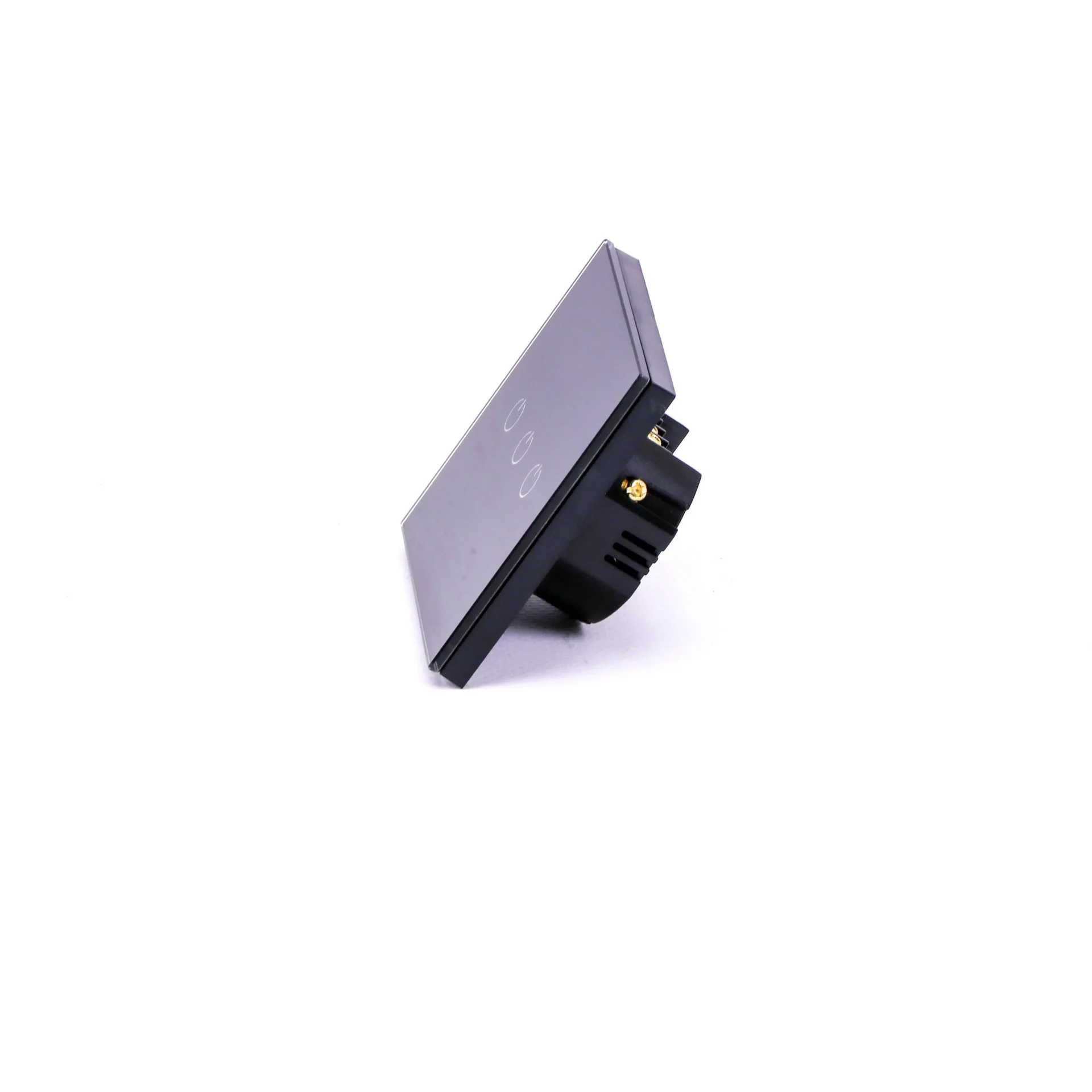 Smarthome VT-5005 Eingebauter WiFi-Touch-Schalter - 3 Tasten - schwarz - Funktioniert mit Amazon Alexa und Google Home A - 1
