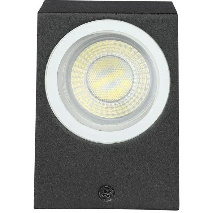 VT-7652SQ Außenwandleuchte Up/Down - GU10 - Schwarz - IP44 - 1
