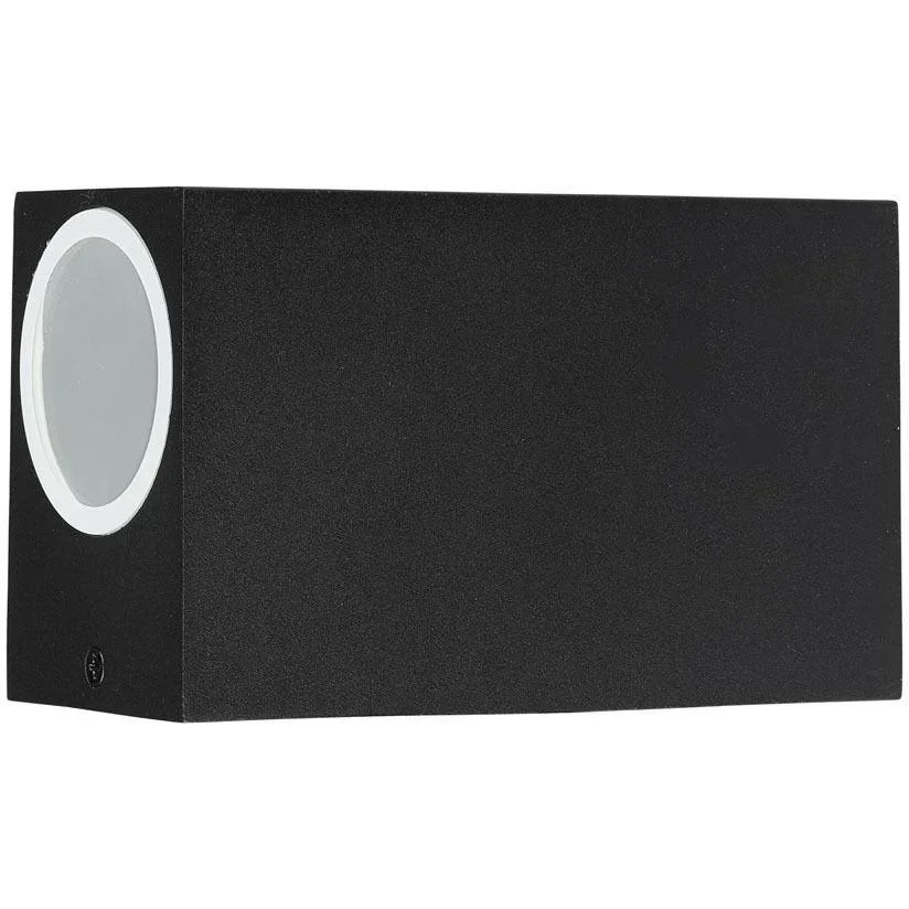 VT-7652SQ Außenwandleuchte Up/Down - GU10 - Schwarz - IP44 - 7