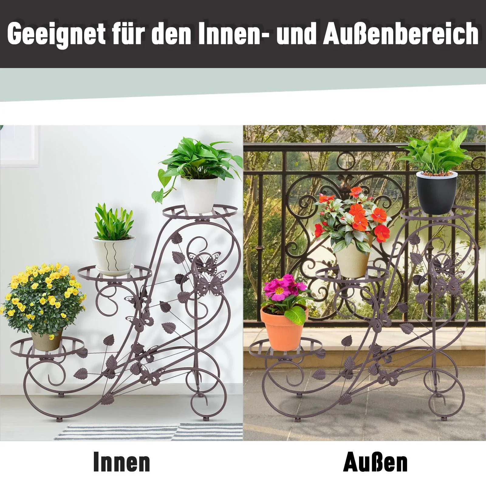 Dreistufiges Blumenständer - 0