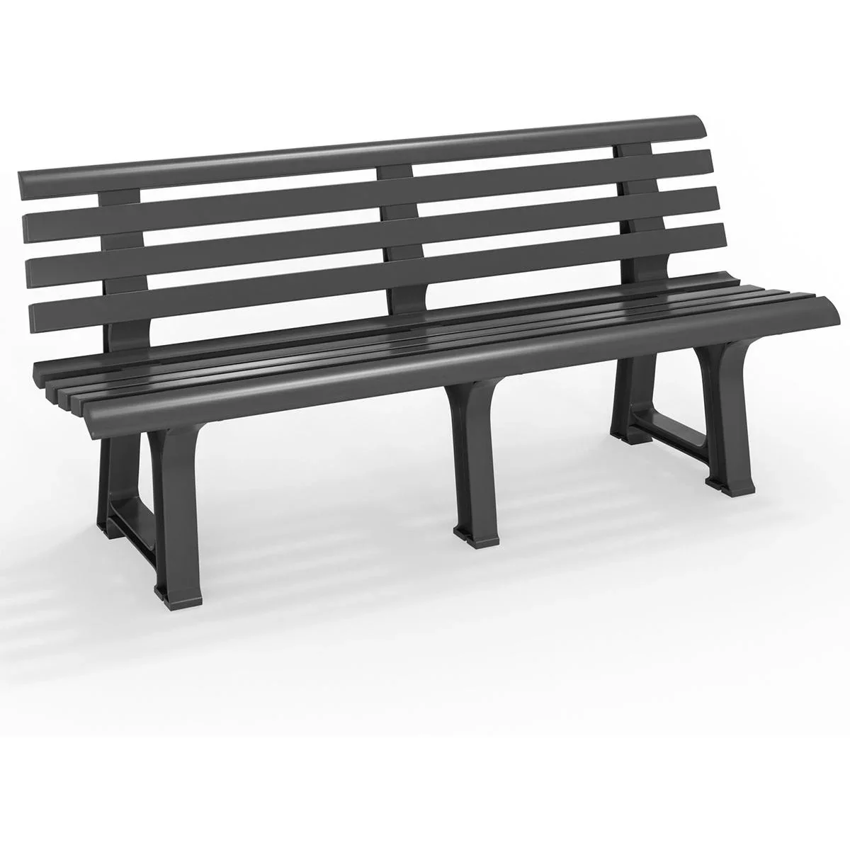 Gartenbank Orchidea anthrazit 145x49x74 cm - 0