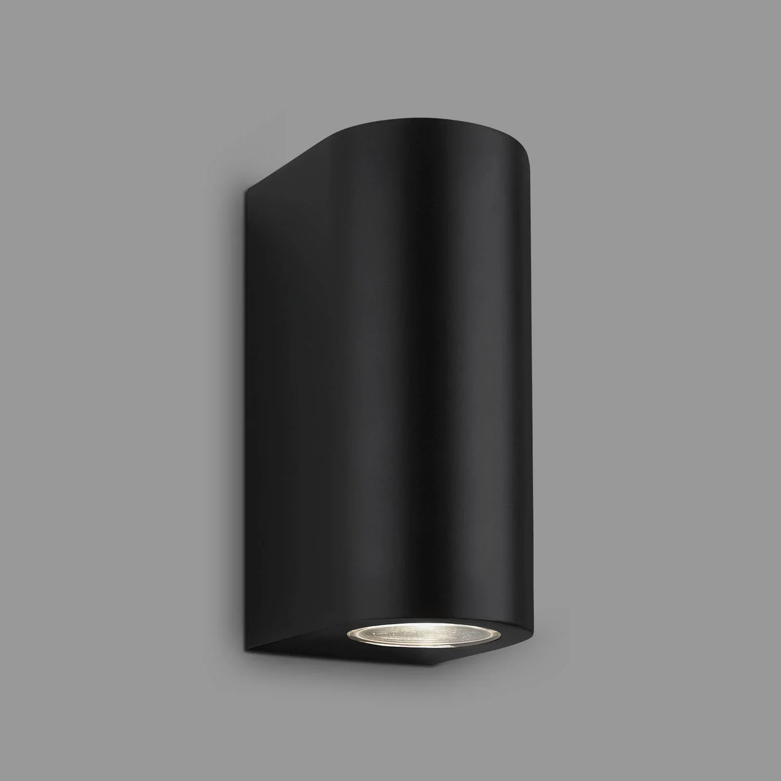 LED Außenleuchte, 2-flammig, IP44, schwarz, GU10 Fassung,  inklusive 2 x LED Leuchtmittel, 4,7 Watt,  400 lm, 4.000 K - 0