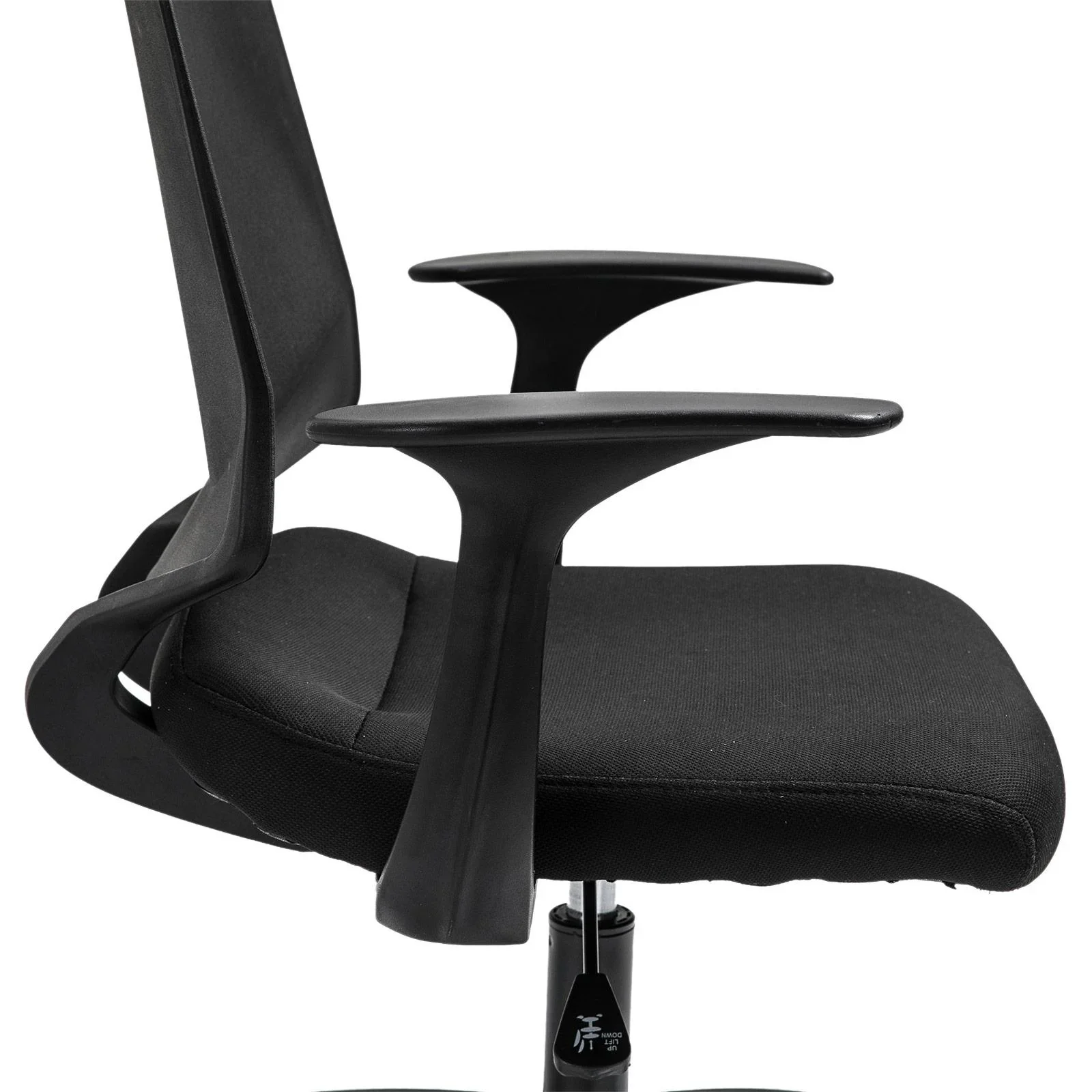 Drehstuhl Bürostuhl Schreibtischstuhl rollbar höhenverstellbar ergonomisch gepolstert Schwarz 62 x 55 x (92 101) cm - 5