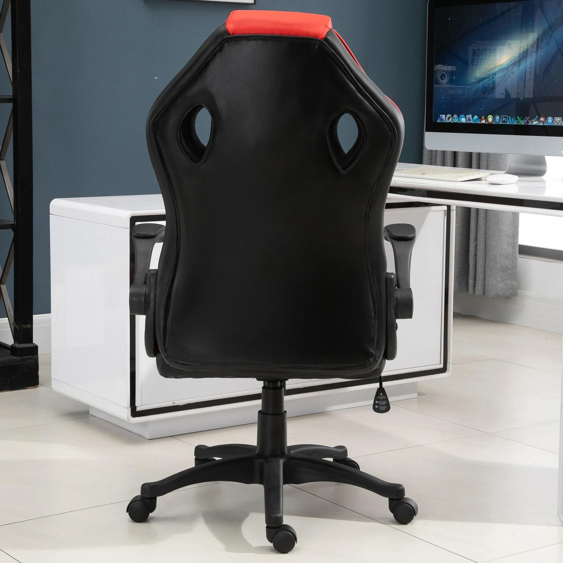 Bürostuhl für Spielautomaten, rot, schwarz - 5