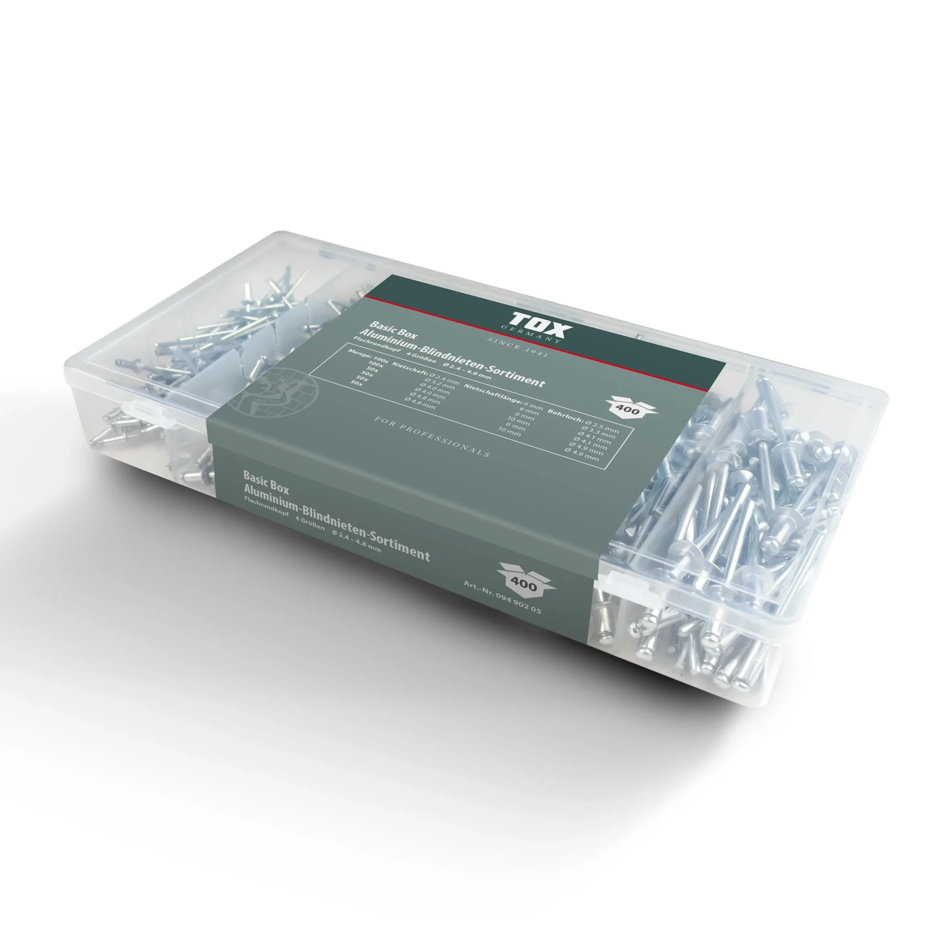 Blindnieten - Sortiment Basic Box 400-teilig - 1