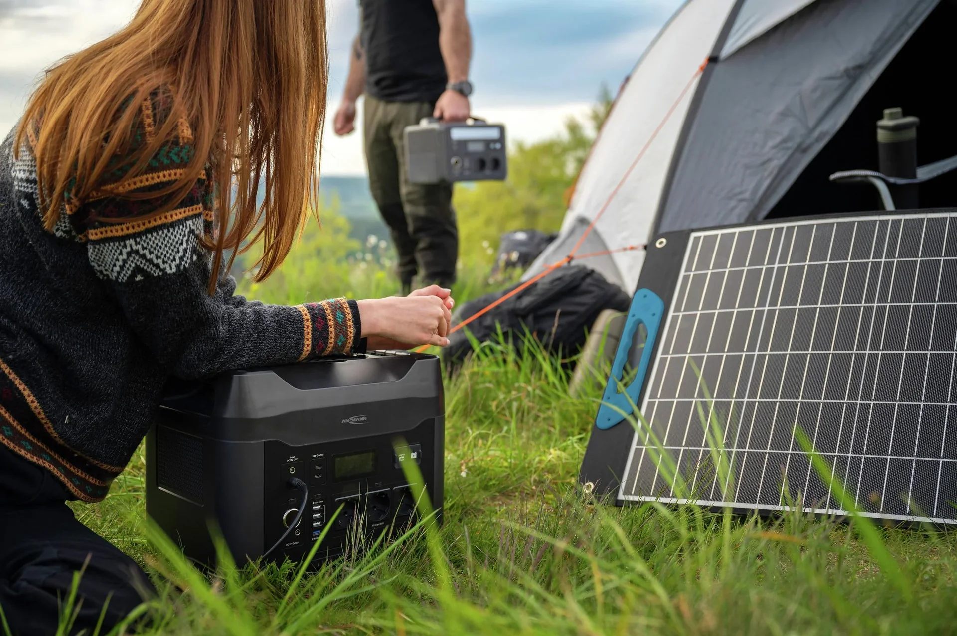 Solarmodul mit Tragegriff 100 Watt, faltbar - 4